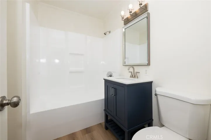 Remodeled hallway bathroom.