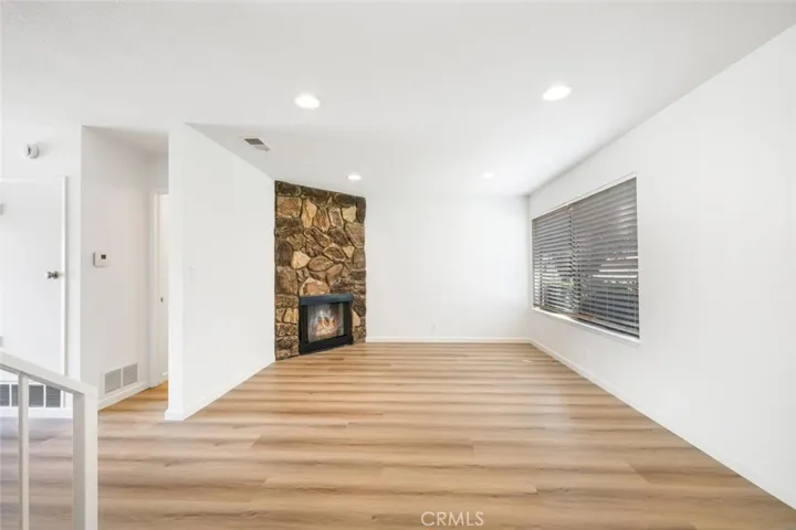 Fireplace adds a nice cozy environment to cooler winter days.
