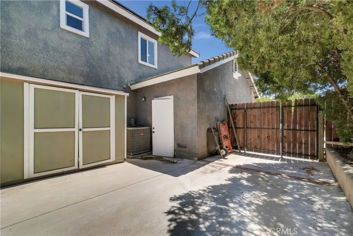 Side yard on left side