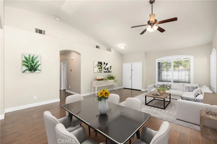 Main Entry into Living Room & Dining Room - 

Virtually Staged