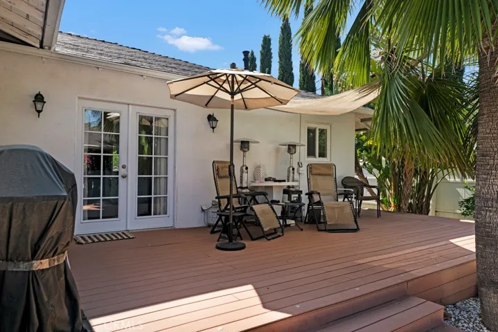 Rear patio