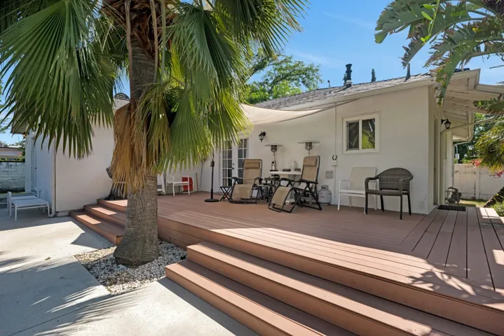 Rear patio