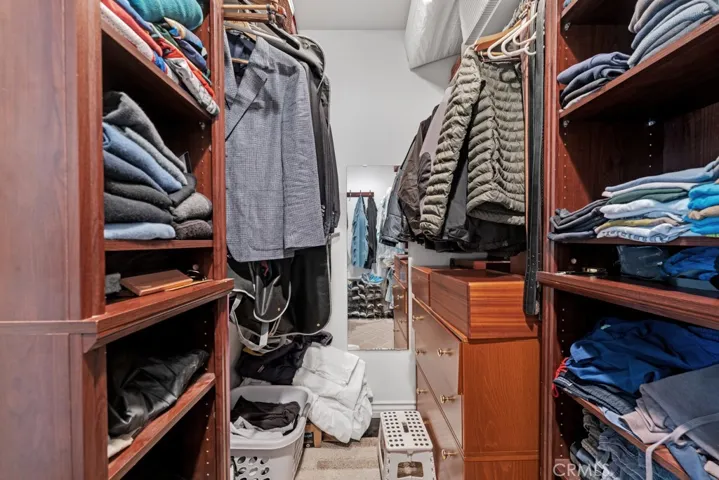 Master walk-in closet