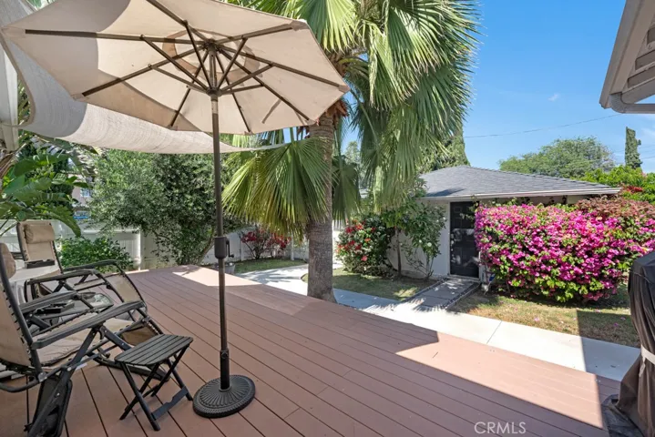 Rear patio