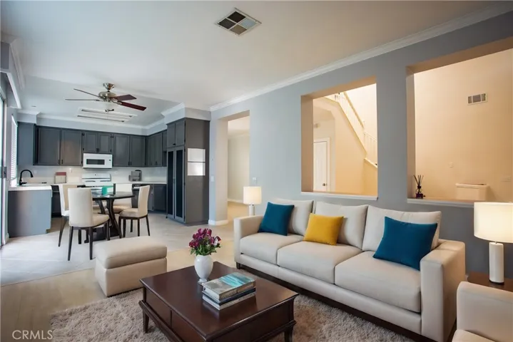 Virtual staging- Family room & Kitchen