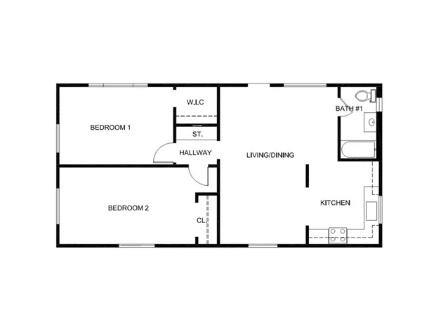 Rear House ADU Floor Plan