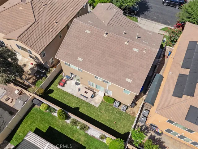 Aerial showing backyard.