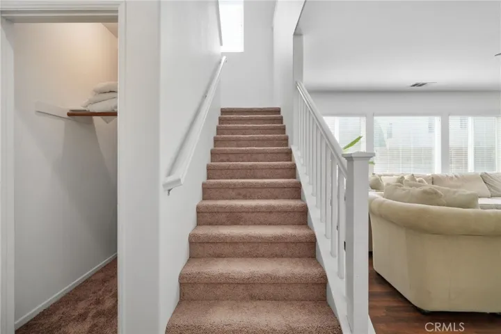 Stairwell up to second floor.