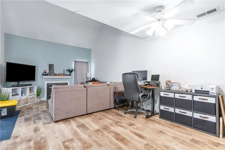 Dining area being used as an office