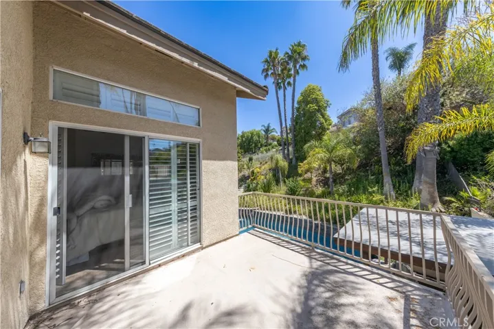 Balcony off master bedroom.
