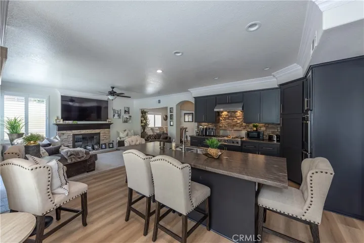 Large kitchen island.