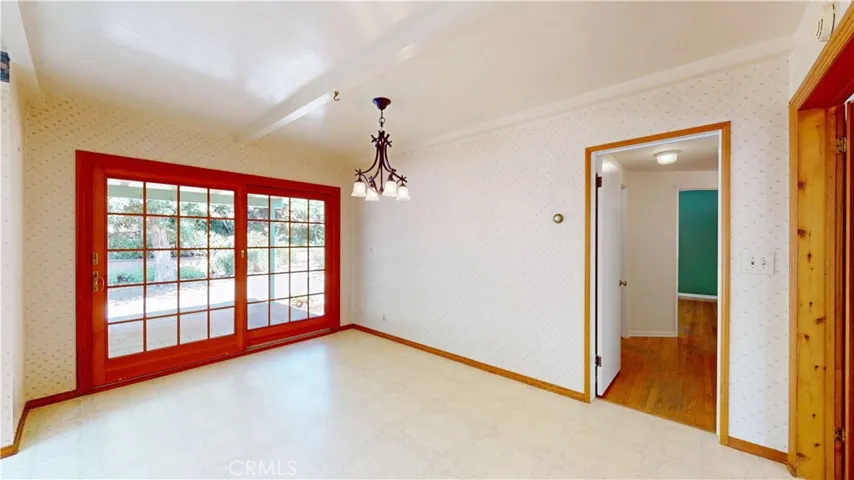 Dining room to patio