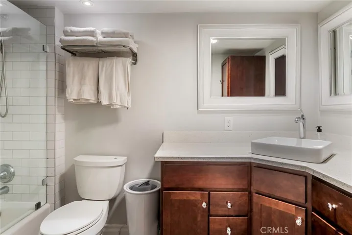 Remodeled hall bathroom.