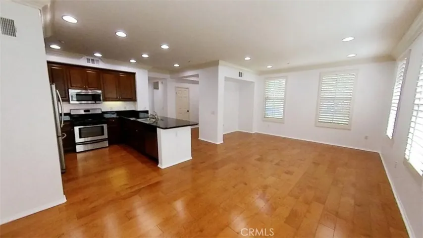 Kitchen & Living Room View
