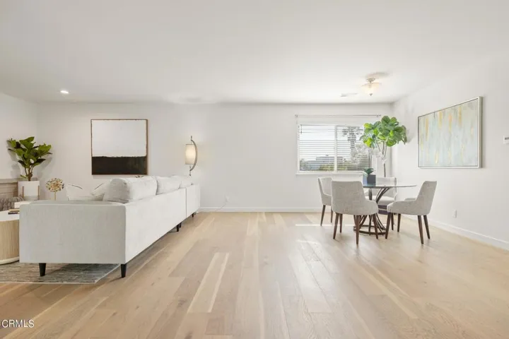 Laminate wood floors throughout