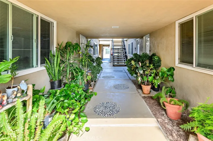 Entrance in to building, East facing