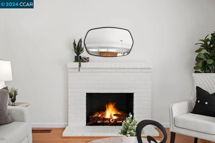 Cozy fireplace