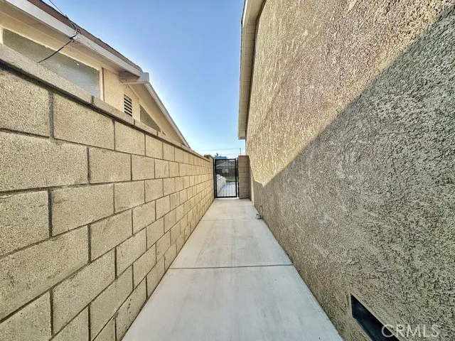 New Walls/Concrete Walkway