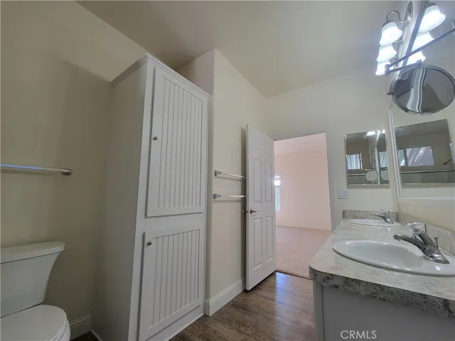 Check out the huge linen cupboard in the master bath!