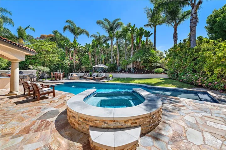 Resort-style living at its finest with a luxurious pool and spa.