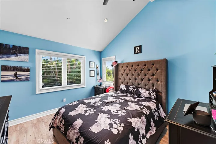En suite bedroom with walk-in closet.