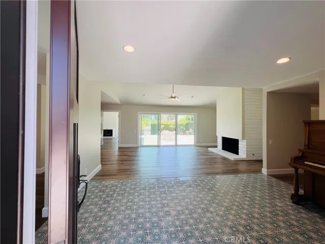 Entry hall looking into the living room