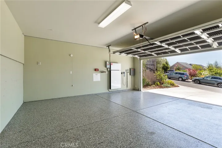 Garage with sealed floor