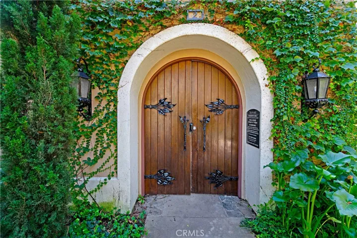 Front door to community pool