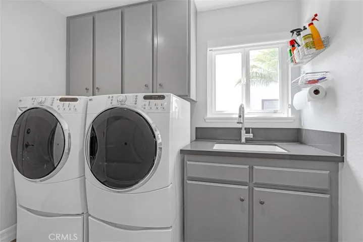 Downstairs Laundry Room w/Utility Sink, & Direct Access to the 3 Car Garage