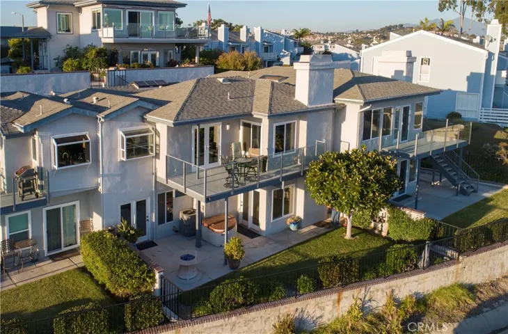 Drone view of your back yard space