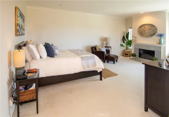 Primary suite on the lower level