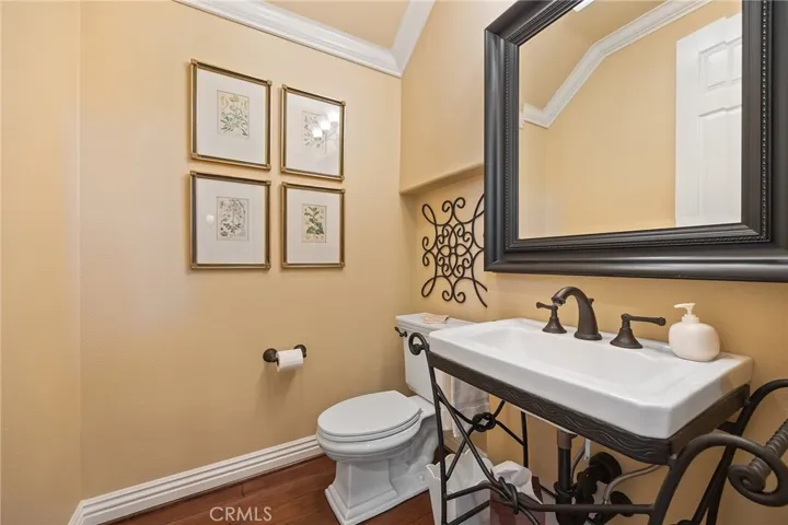 downstairs guest half bath.