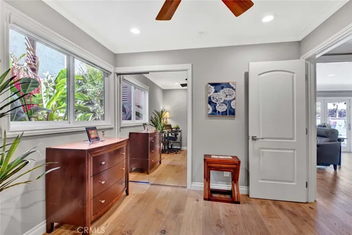 Downstairs Bedroom Off Family Room with Full Bath Across the Hall, has Mirrored Closet, Recessed Lighting, Ceiling Fan, Oh and Also all the Interior Doors are Solid Wood Raised Panel - No Expense was Spared when this Home was Redone!!