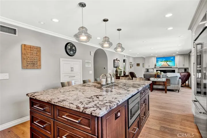 The Kitchen is Open to a Large Family Room 

