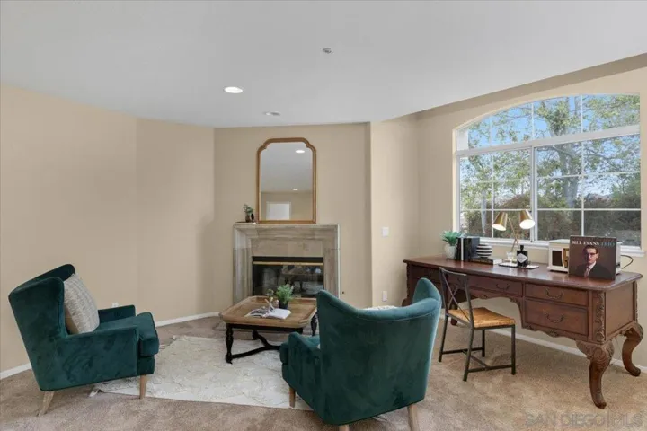 Upstairs Loft with Fireplace