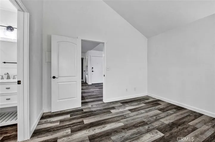 View from 1st bedroom looking into living room.