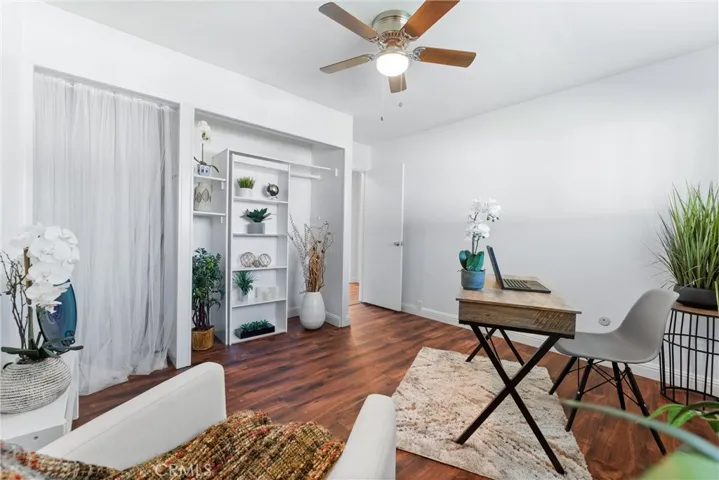 2nd Bedroom currently staged as an office..