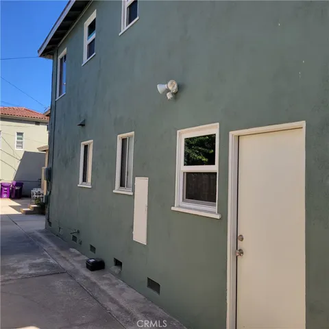 Back of building.  Laundry room access