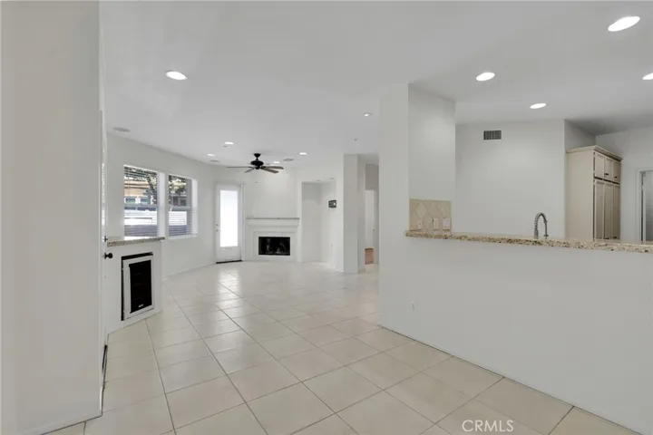 In dining room looking across the open floor plan