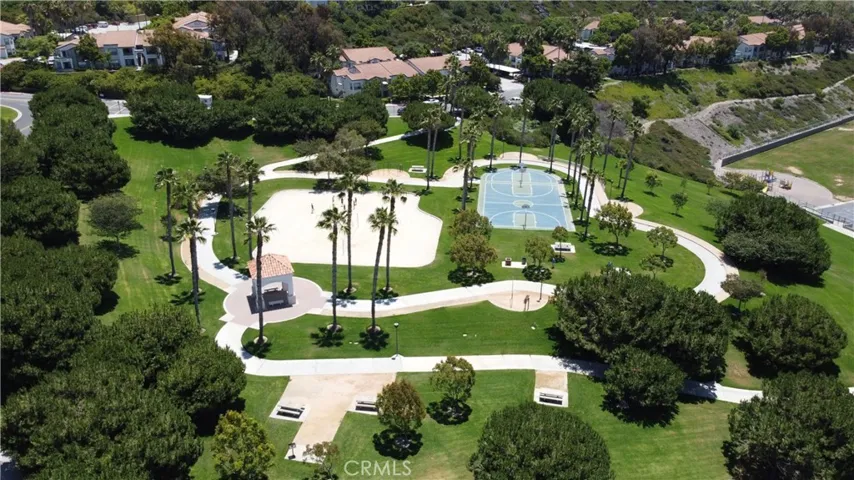 Another drone shot of the sport courts at Rancho San Clemente Sports Park.

