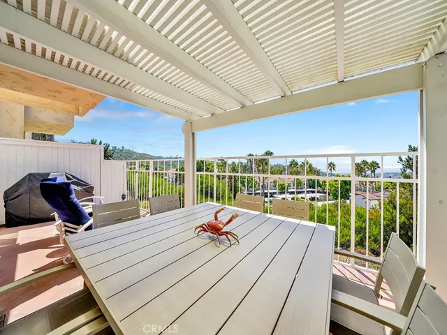 Your backyard patio has a private pergola.
