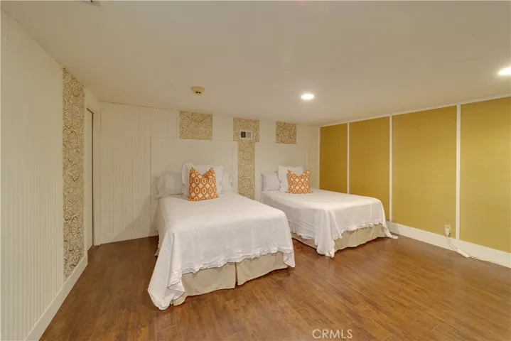 the bedroom in the guest quarter.