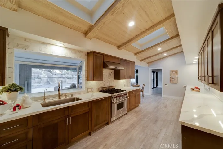 Remodeled kitchen.