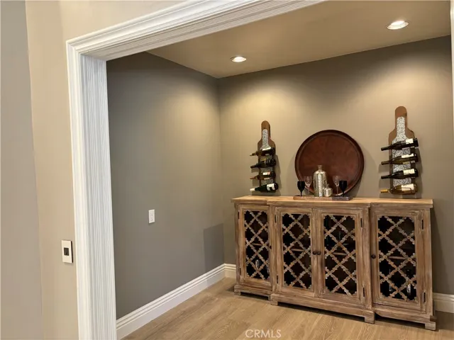 A wine room.