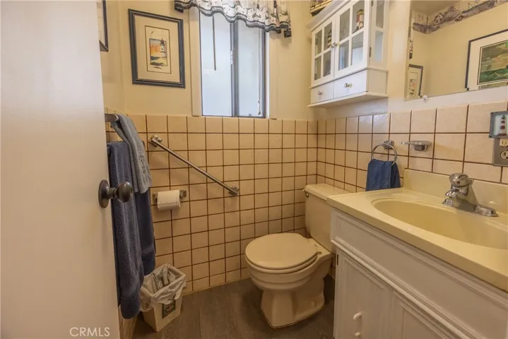 Half bath near garage