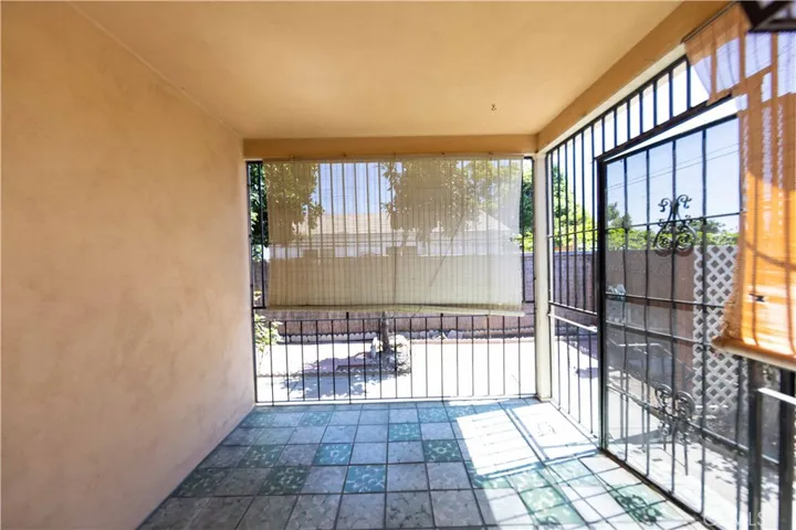 Inside the front entry.