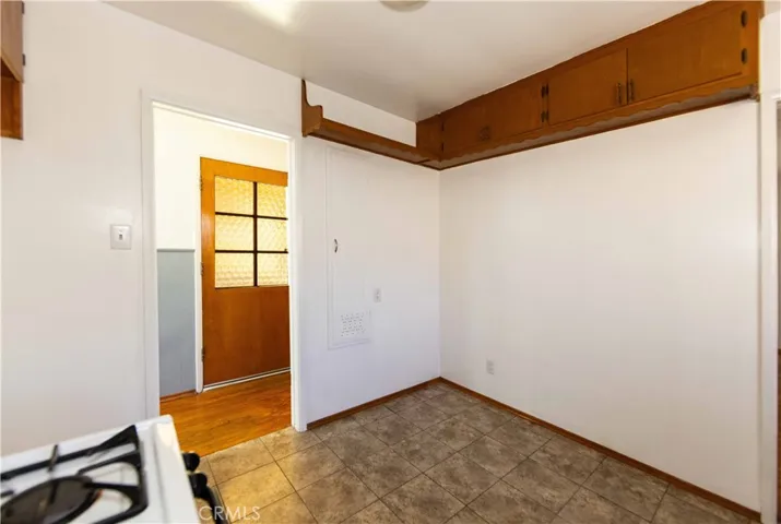 Kitchen view of front door.