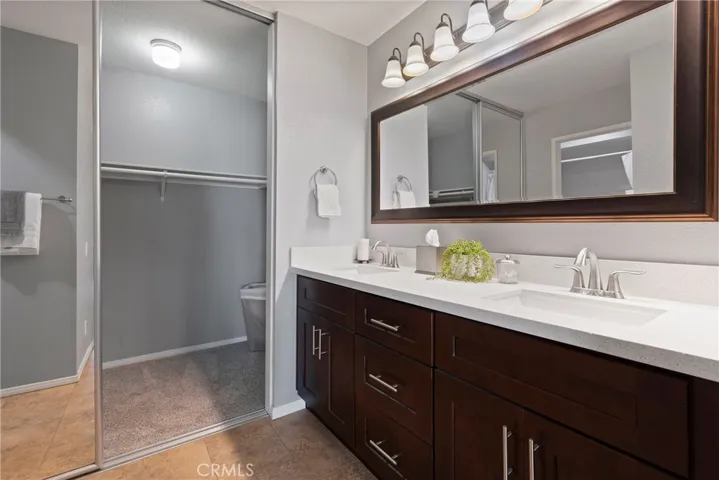 Primary bath with large walk in closet.