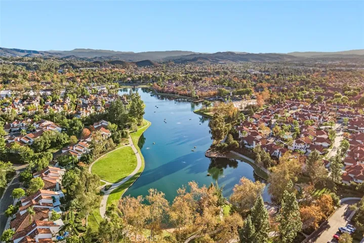 Rancho Santa Margarita Lake aerial view.
