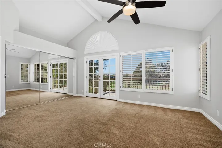 Primary bedroom also offers 2 closets and an en-suite bathroom.